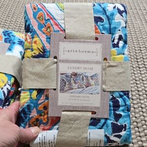 Luxury Sham - Blue and Orange